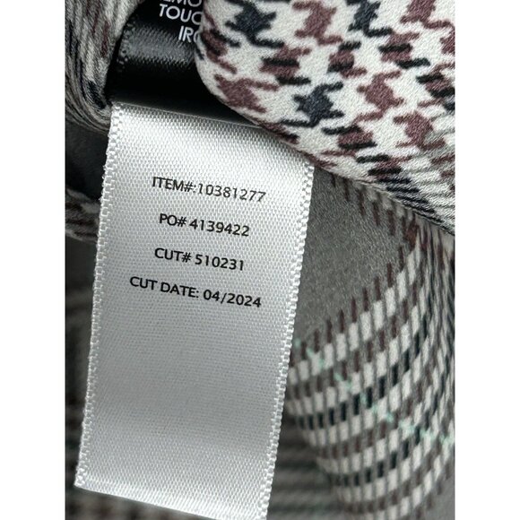 NEW TORRID Harper Houndstooth Top Size 3X Roll Tab Sleeve Office Career - Picture 7 of 7